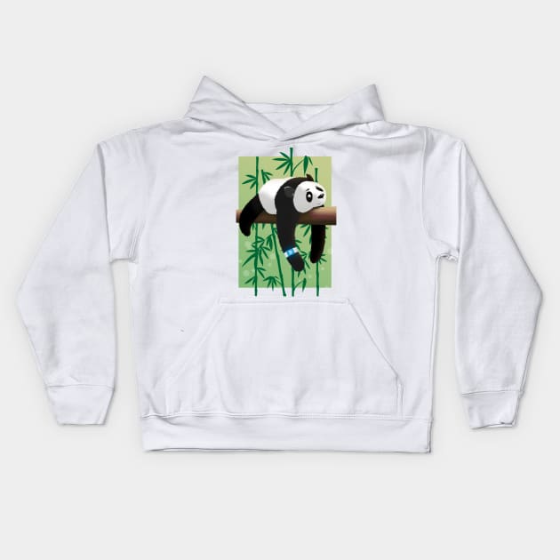 Panda Kids Hoodie by Piruru